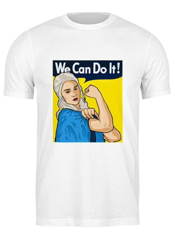 

Футболка мужская Printio Daenerys targaryen (game of thrones) белая 3XL, Daenerys targaryen (game of thrones)