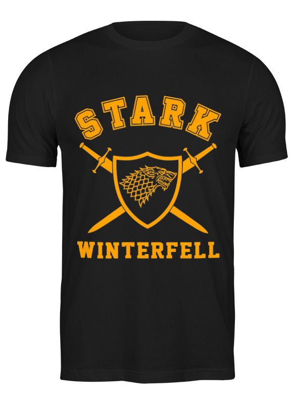 

Футболка мужская Printio Старки (starks) черная 3XL, Старки (starks)