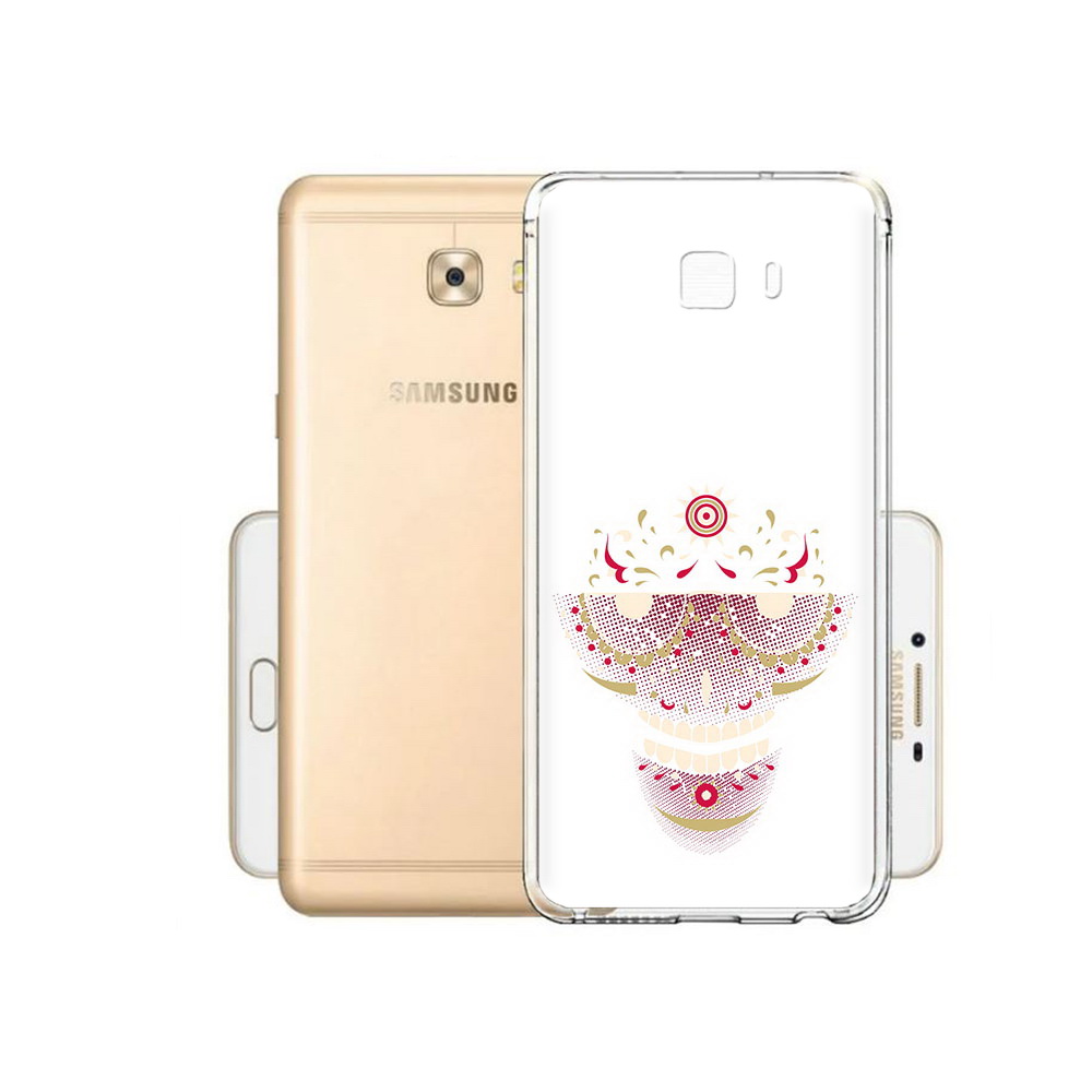 

Чехол MyPads Tocco для Samsung Galaxy C9 Pro карнавальный скелет абстракция, Прозрачный, Tocco