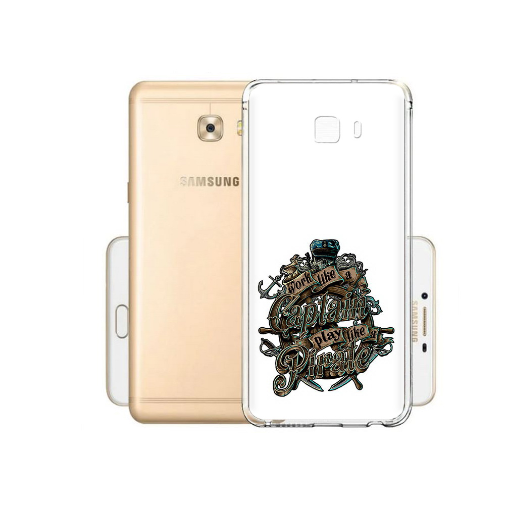 

Чехол MyPads Tocco для Samsung Galaxy C9 Pro капитан пиратов, Прозрачный, Tocco