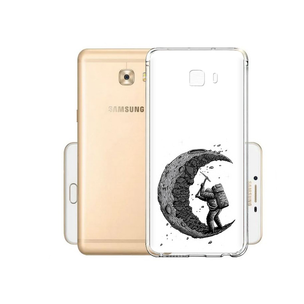 

Чехол MyPads Tocco для Samsung Galaxy C9 Pro камненная луна, Прозрачный, Tocco