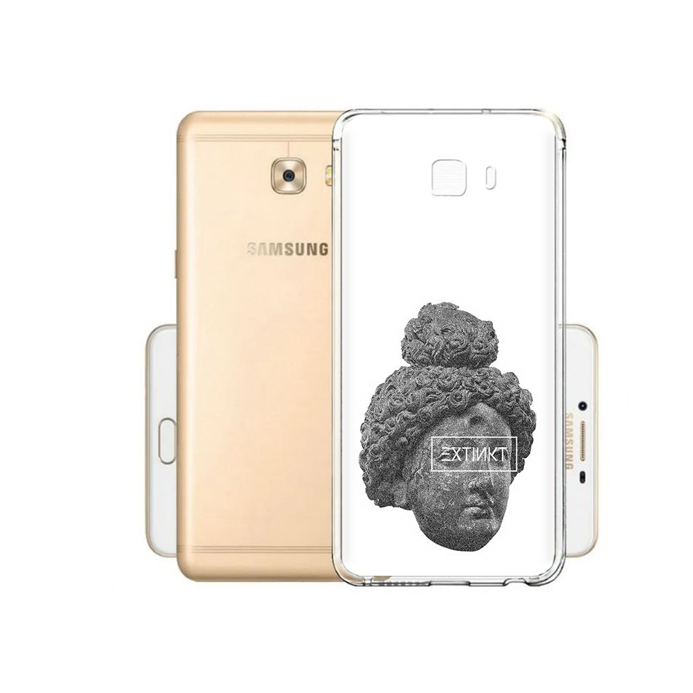 

Чехол MyPads Tocco для Samsung Galaxy C9 Pro каменное лицо девушки, Прозрачный, Tocco