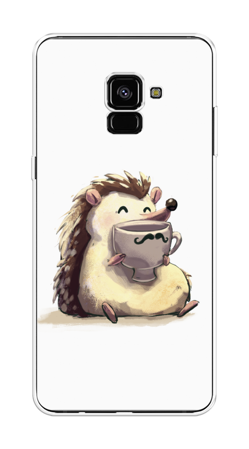 

Чехол Awog на Samsung Galaxy A8 + "Еж кофеман", Белый;коричневый;бежевый, 25550-10