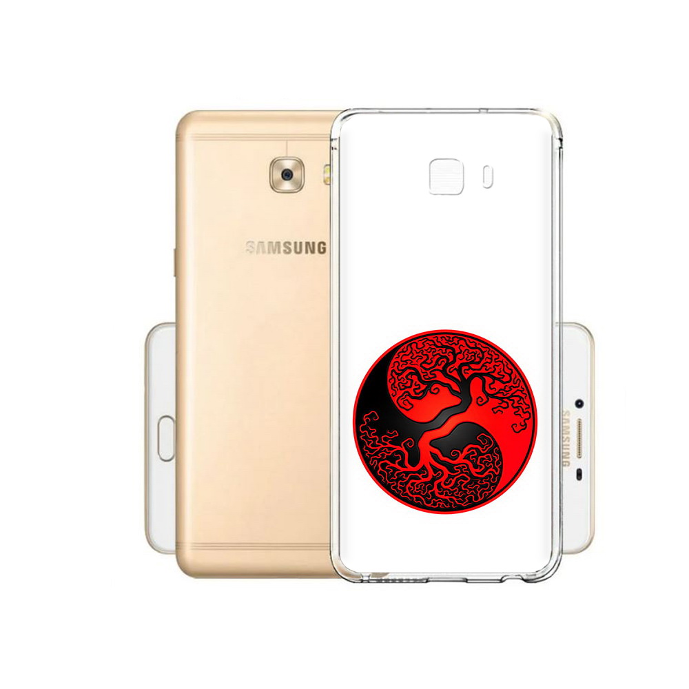 

Чехол MyPads Tocco для Samsung Galaxy C9 Pro инь янь дерево, Прозрачный, Tocco