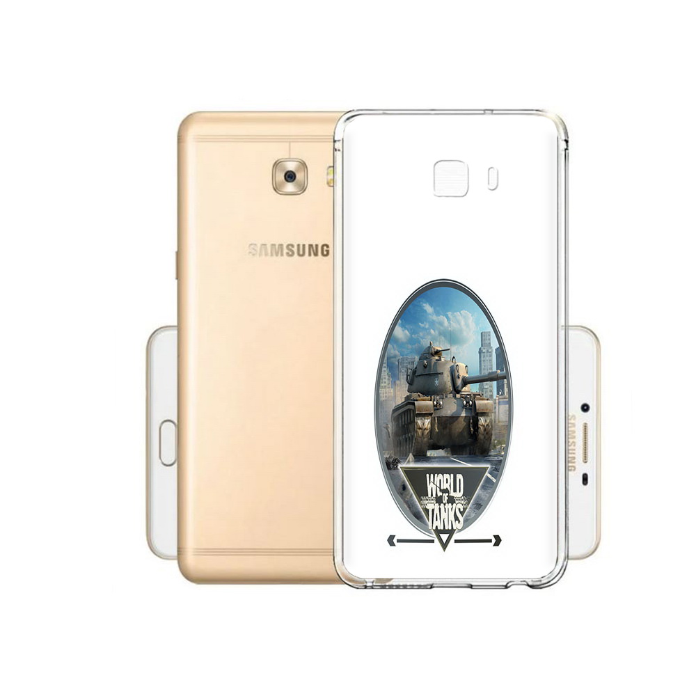 

Чехол MyPads Tocco для Samsung Galaxy C9 Pro игра с танками, Прозрачный, Tocco
