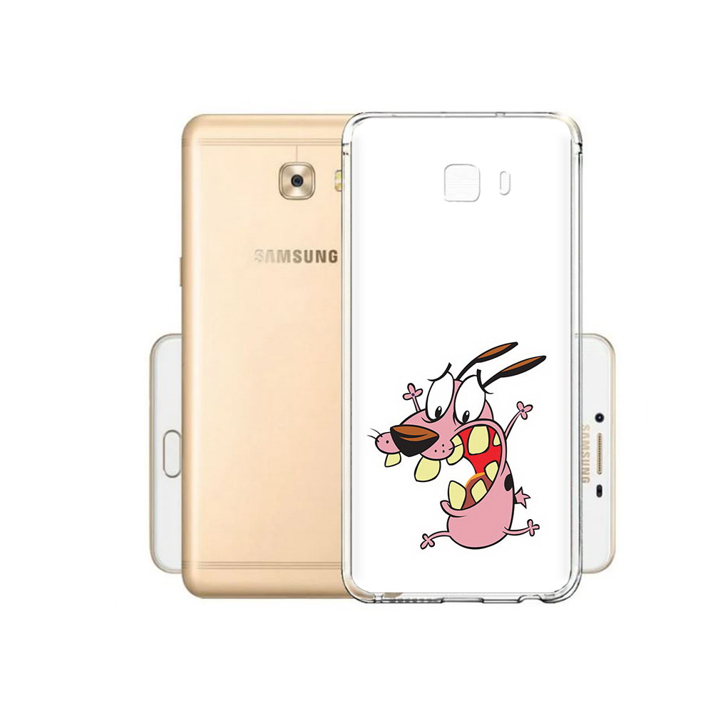 

Чехол MyPads Tocco для Samsung Galaxy C9 Pro зубастый бобик, Прозрачный, Tocco