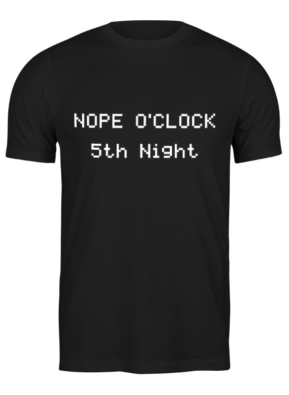 

Футболка мужская Printio Nope o'clock (пять ночей у фредди) черная 3XL, Черный, Nope o'clock (пять ночей у фредди)