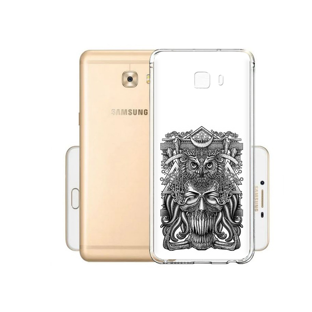 

Чехол MyPads Tocco для Samsung Galaxy C9 Pro зубастая сова, Прозрачный, Tocco