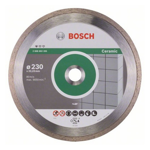 фото Отрезной диск bosch standard for ceramic, по керамике, 230мм, 1.6мм, 22.23мм [260860220