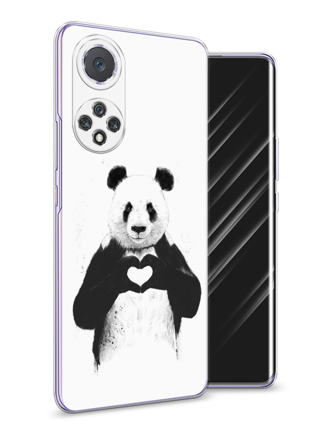 

Чехол Awog на Huawei Nova 9 "Панда love", Серебристый, 6106150-10