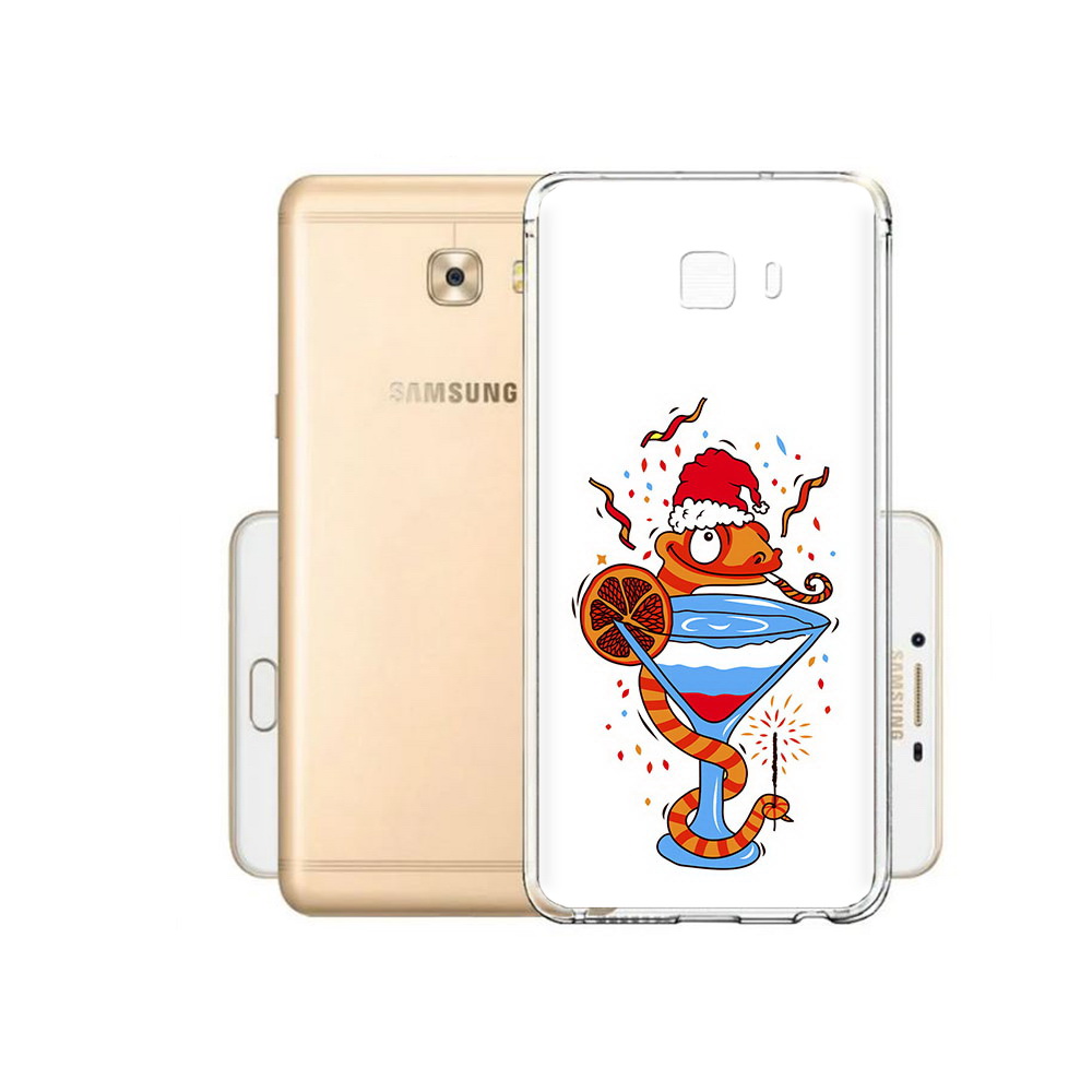 

Чехол MyPads Tocco для Samsung Galaxy C9 Pro змейка, Прозрачный, Tocco