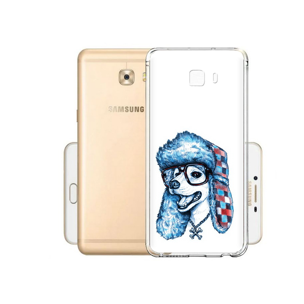 

Чехол MyPads Tocco для Samsung Galaxy C9 Pro зимний пес, Прозрачный, Tocco