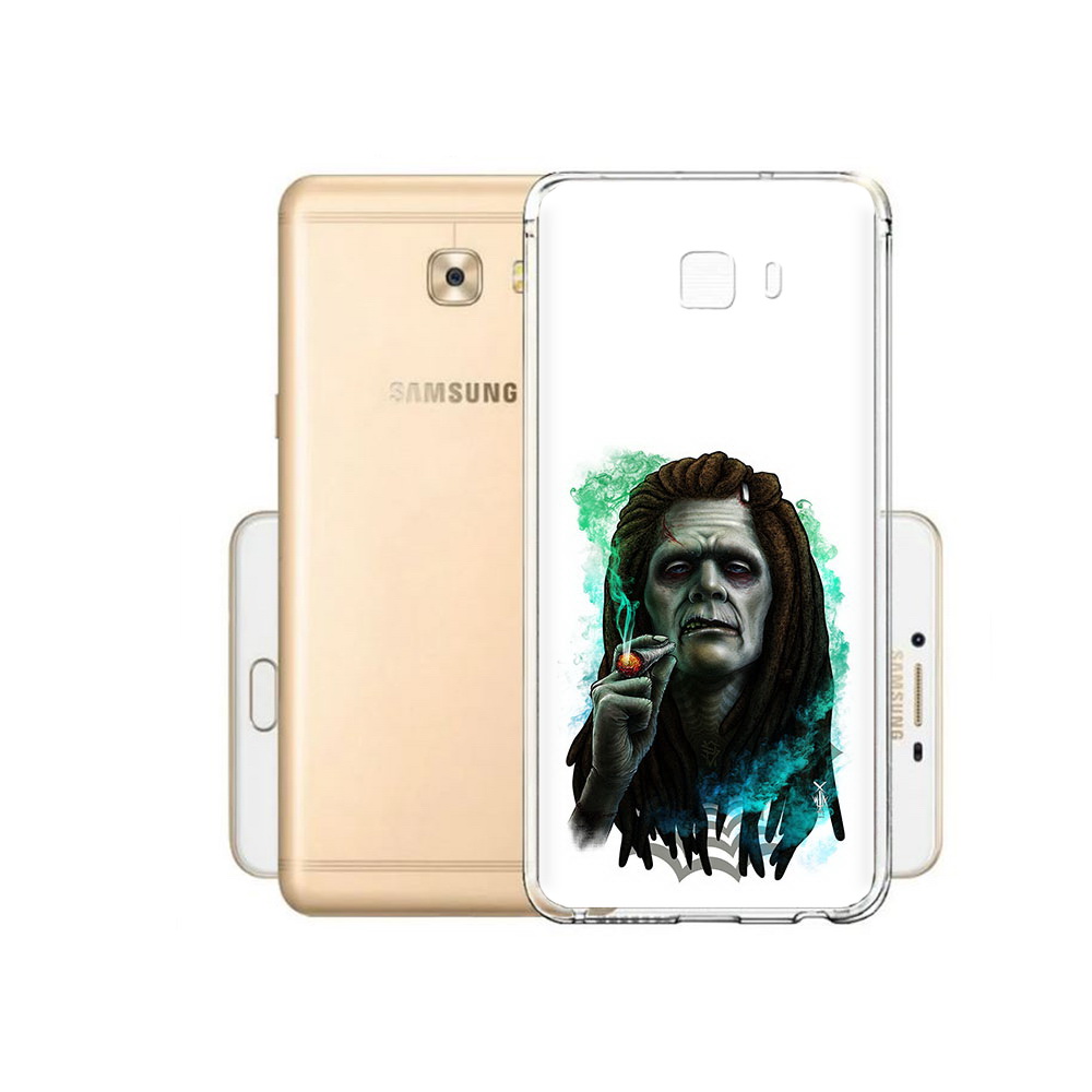 

Чехол MyPads Tocco для Samsung Galaxy C9 Pro зеленый мужчина с сигаретой, Прозрачный, Tocco