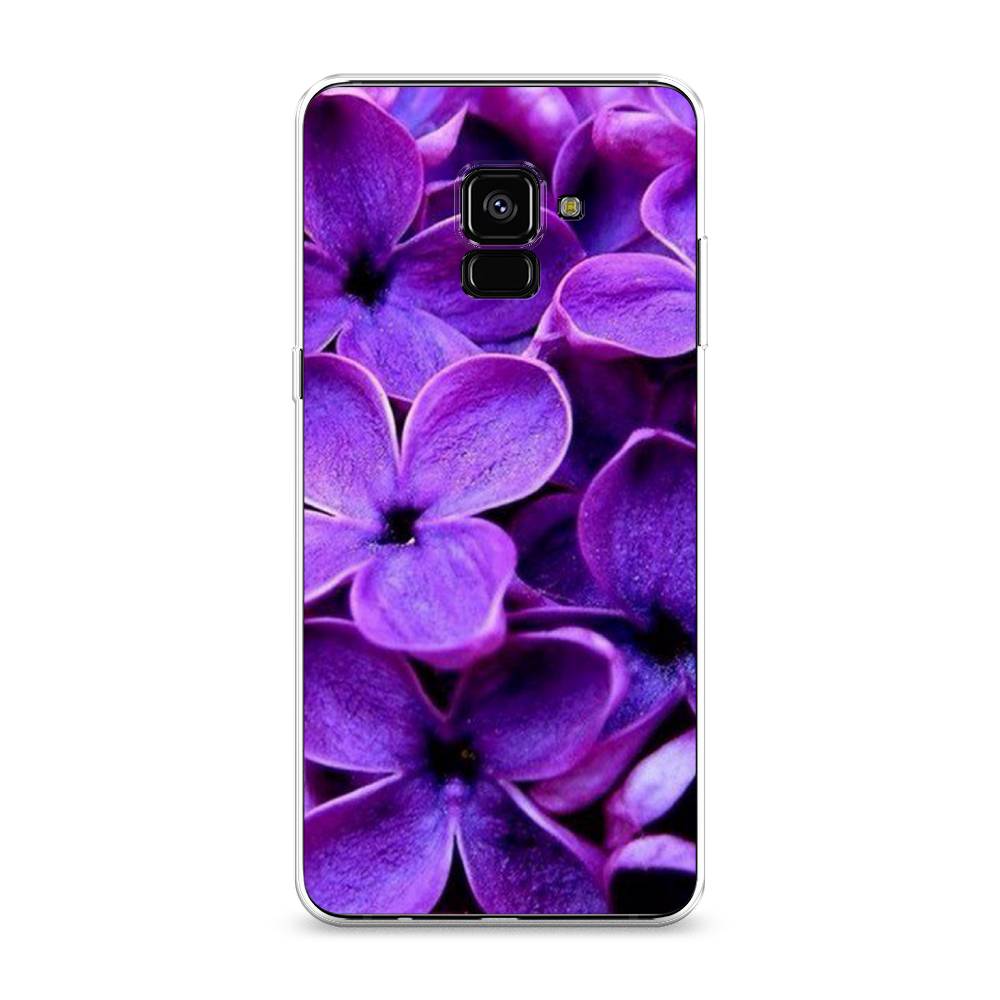 фото Чехол awog "сирень крупная" для samsung galaxy a8 +