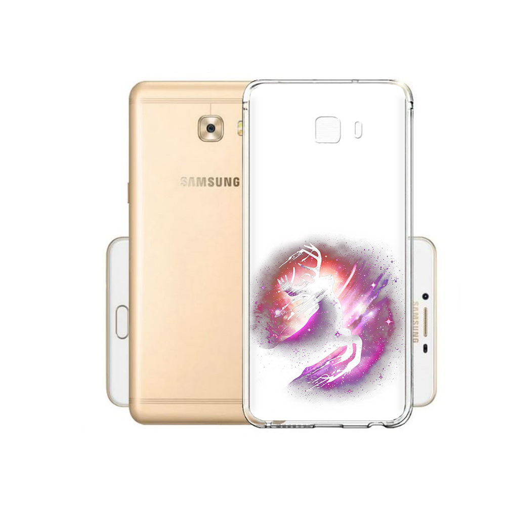 

Чехол MyPads Tocco для Samsung Galaxy C9 Pro звездный олень, Прозрачный, Tocco