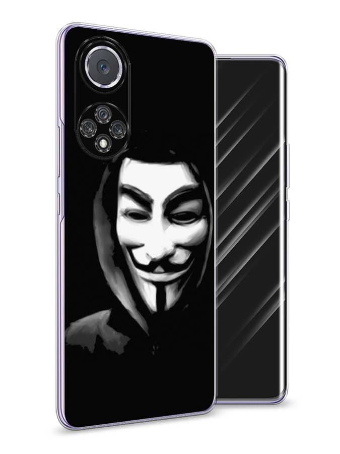 

Чехол Awog на Huawei Nova 9 "Анонимус", Черный;серый;белый, 6106150-5