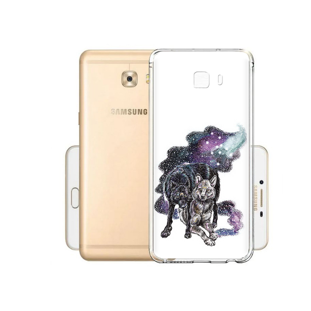 

Чехол MyPads Tocco для Samsung Galaxy C9 Pro звездные волки, Прозрачный, Tocco