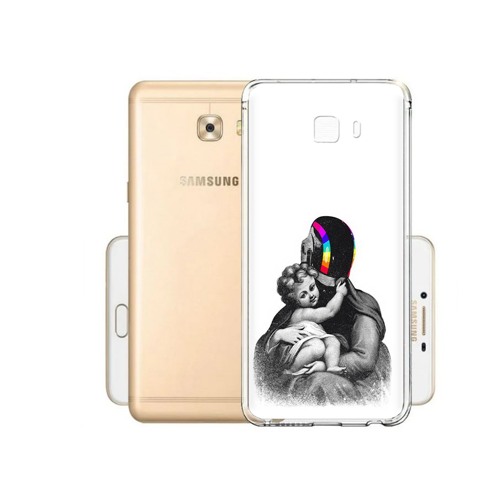 

Чехол MyPads Tocco для Samsung Galaxy C9 Pro защитник в шлеме, Прозрачный, Tocco