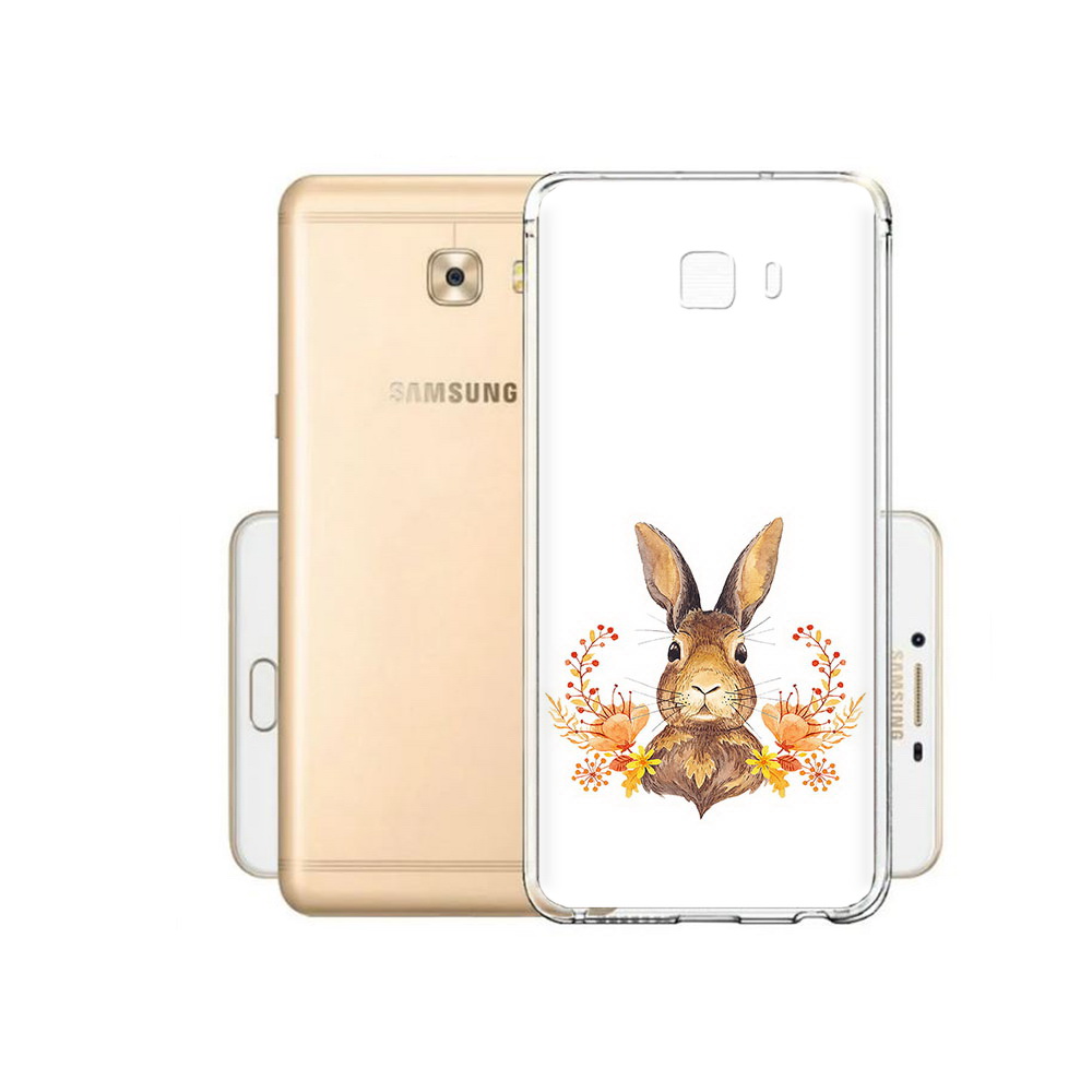 

Чехол MyPads Tocco для Samsung Galaxy C9 Pro зайка в цветах, Прозрачный, Tocco