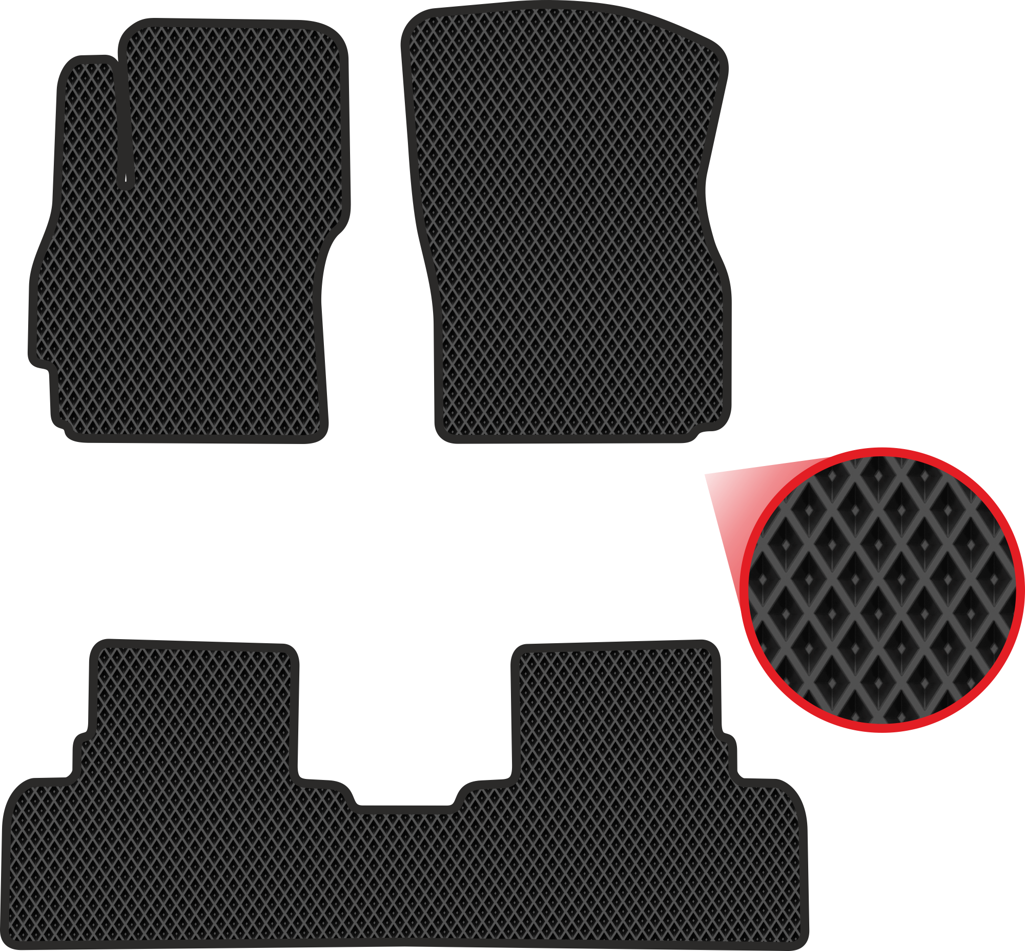 Комплект ковриков в салон Kupi-Kovrik EVA для Mazda 5 II (2010-2015), чёрные