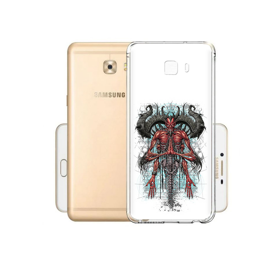 Чехол MyPads Tocco для Samsung Galaxy C9 Pro дьявол