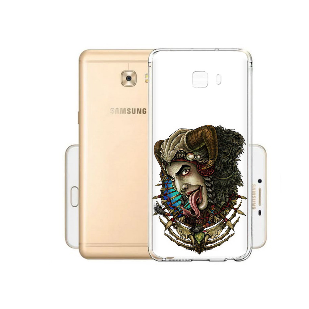 

Чехол MyPads Tocco для Samsung Galaxy C9 Pro длинный язык, Прозрачный, Tocco