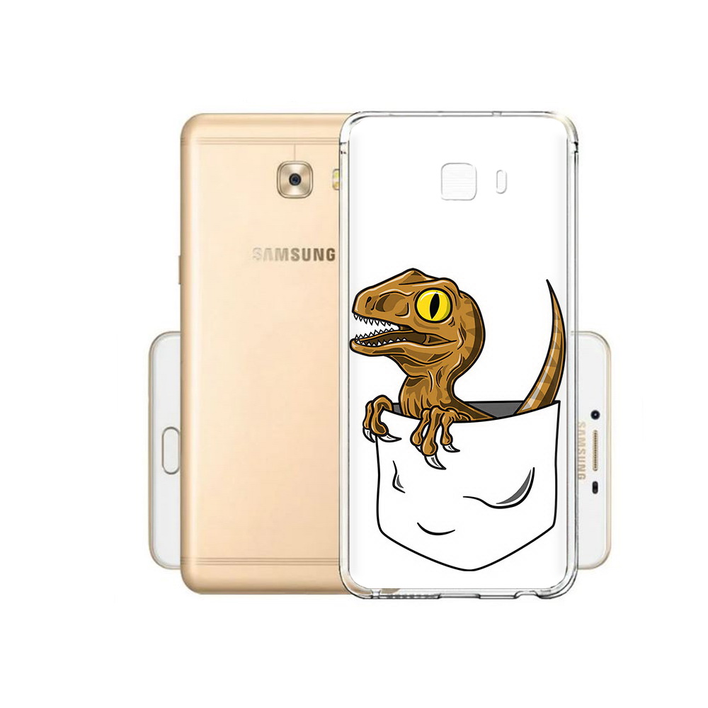 

Чехол MyPads Tocco для Samsung Galaxy C9 Pro динозавр в кармане, Прозрачный, Tocco