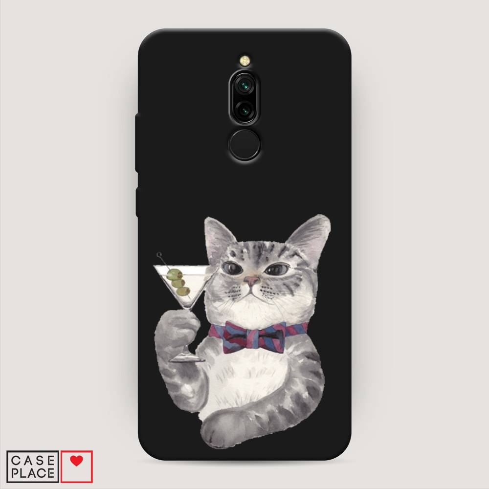 

Матовый силиконовый чехол "Кот джентльмен" на Xiaomi Redmi 8, Кот джентльмен