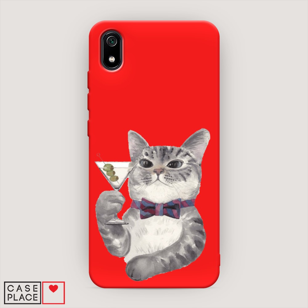 

Матовый силиконовый чехол "Кот джентльмен" на Xiaomi Redmi 7A, Кот джентльмен