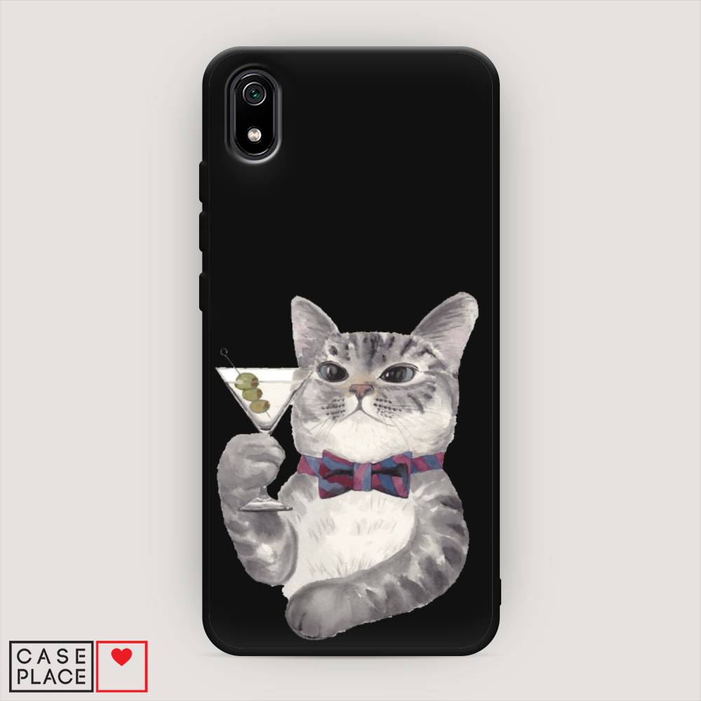 

Матовый силиконовый чехол "Кот джентльмен" на Xiaomi Redmi 7A, Кот джентльмен