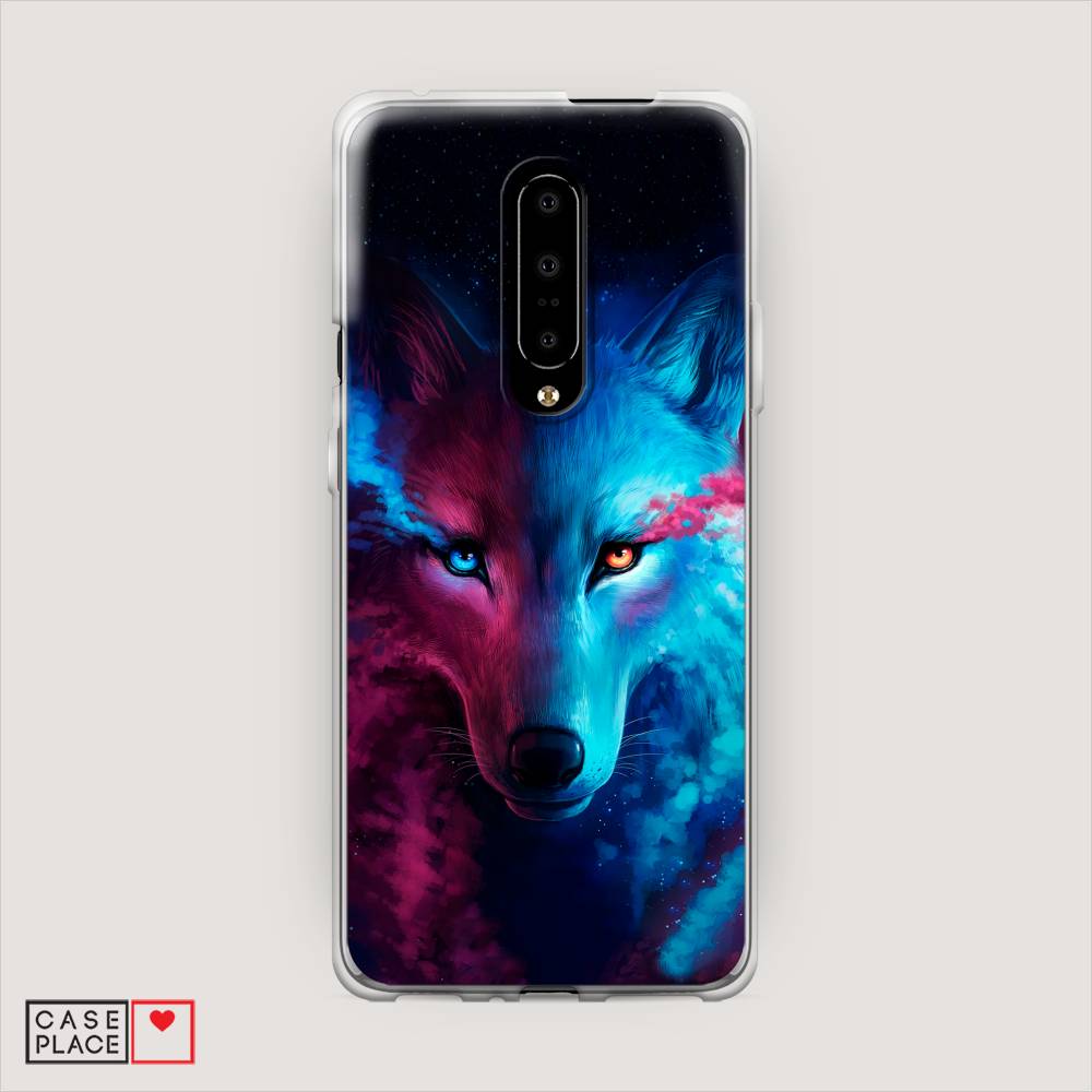 

Чехол Awog на OnePlus 7 Pro / ВанПлас 7 Pro "Волшебный волк", Черный;серый, 150850-1