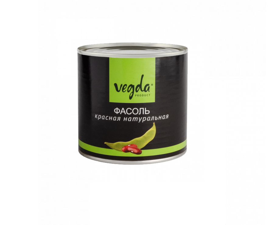 Фасоль красная Vegda product жестяная банка