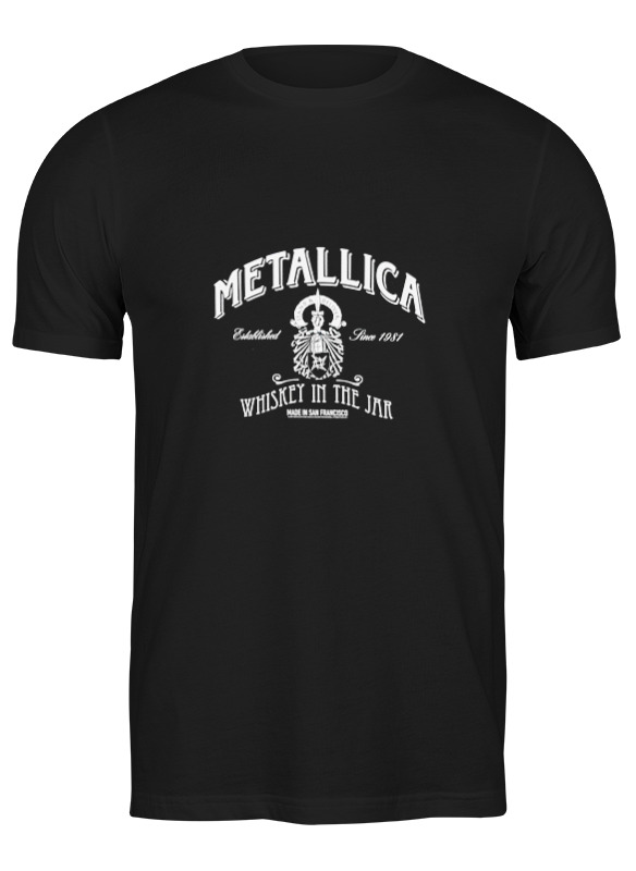 

Футболка мужская Printio Metallica черная L, Черный, Metallica