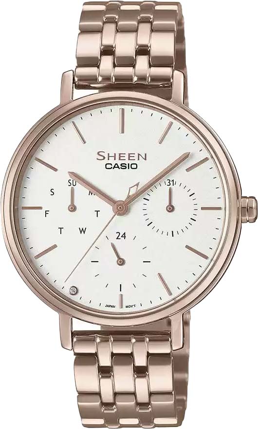 фото Наручные часы женские casio she-4541cg-7audf