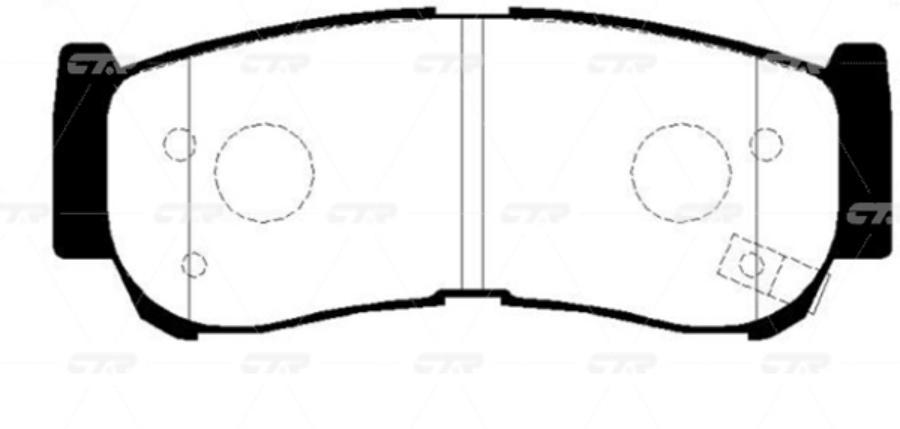 

Тормозные колодки Ctr GK0486P
