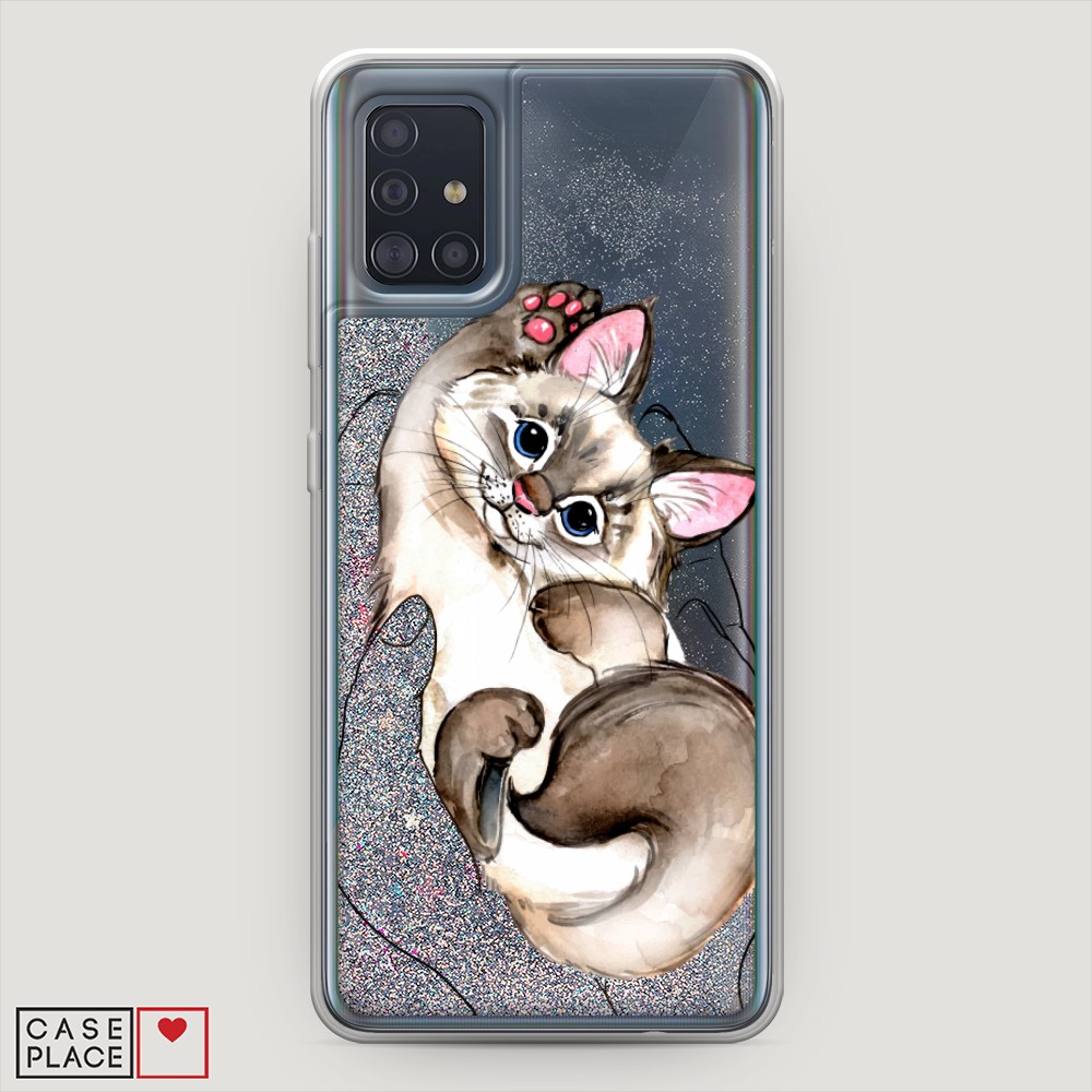 

Чехол Awog на Samsung Galaxy A51 "Котенок в ладошках", Разноцветный, 28991-1