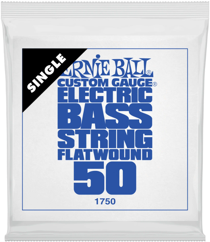 

Ernie Ball 1750 - одиночная струна для бас-гитары. Сталь, Flat Wound, калибр .050