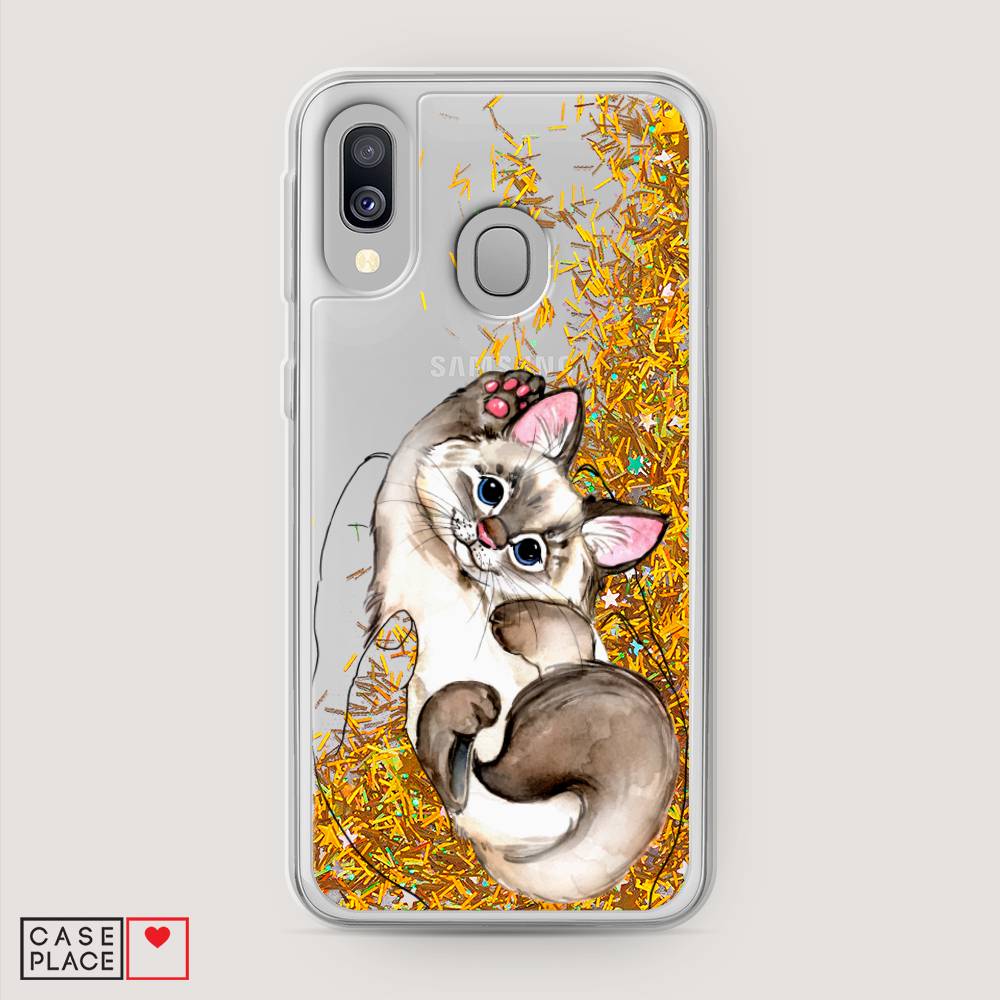 

Чехол Awog на Samsung Galaxy A40 "Котенок в ладошках", Разноцветный, 28090-1