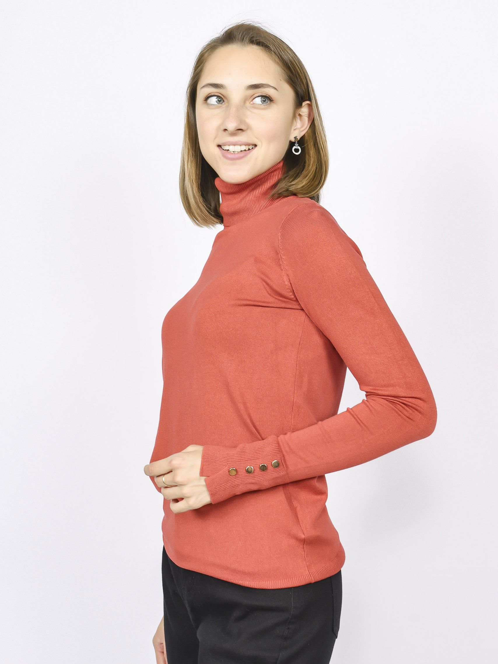 

Водолазка женская MILANO Roll Jumper розовая M, Розовый, Roll Jumper