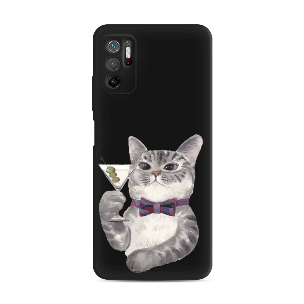 

Матовый силиконовый чехол "Кот джентльмен" на Xiaomi Poco M3 Pro, Кот джентльмен