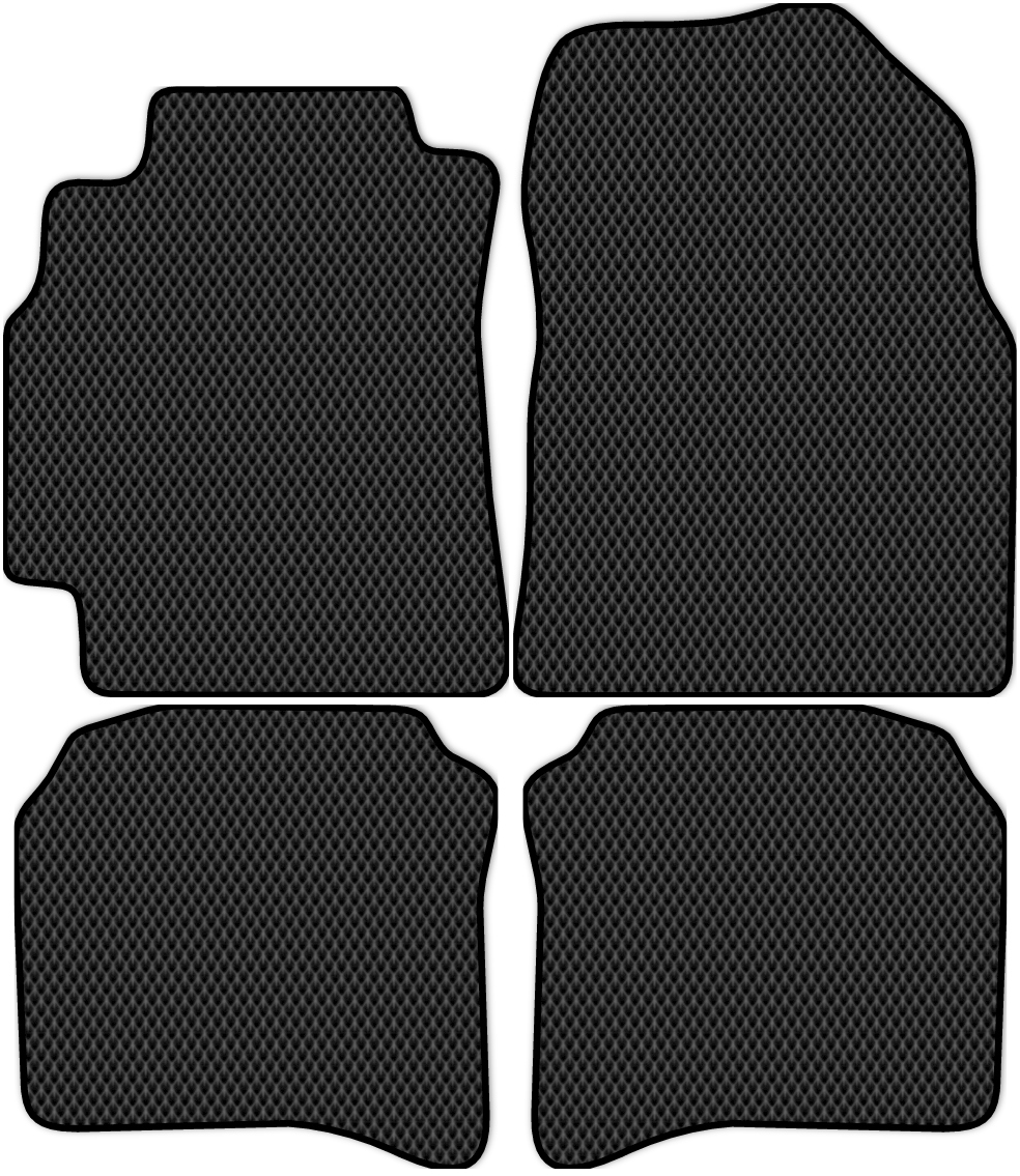 

Коврики ЭВА в салон для Nissan Primera 3 (P12) 2002 - 2008, 4 шт. черный, 3718-S4N-H