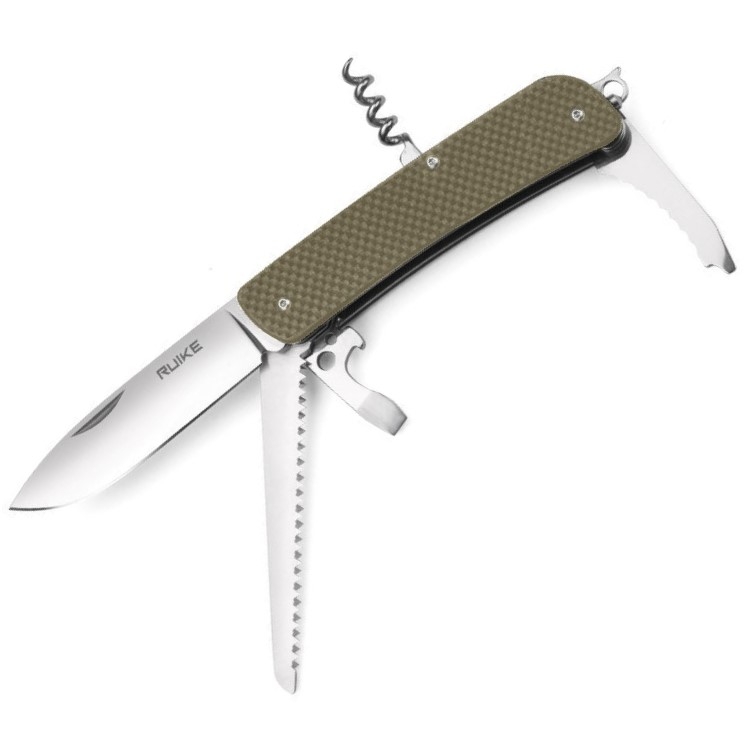 

Ruike Нож multi-functional зеленый L32-G, Зеленый;серебристый, L32-G