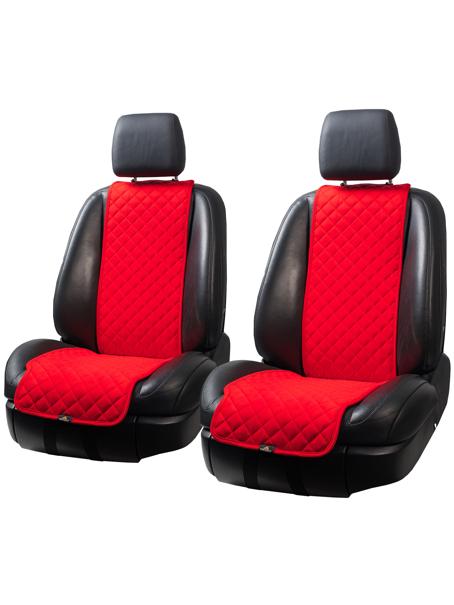 Автомобильные накидки TROKOT на передние сиденья узкие красные TR1911
