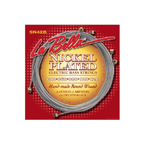 

La Bella Sn42-b Nickel Plated Round Wound Custom Light 40-128 - струны для 5-струнной бас-