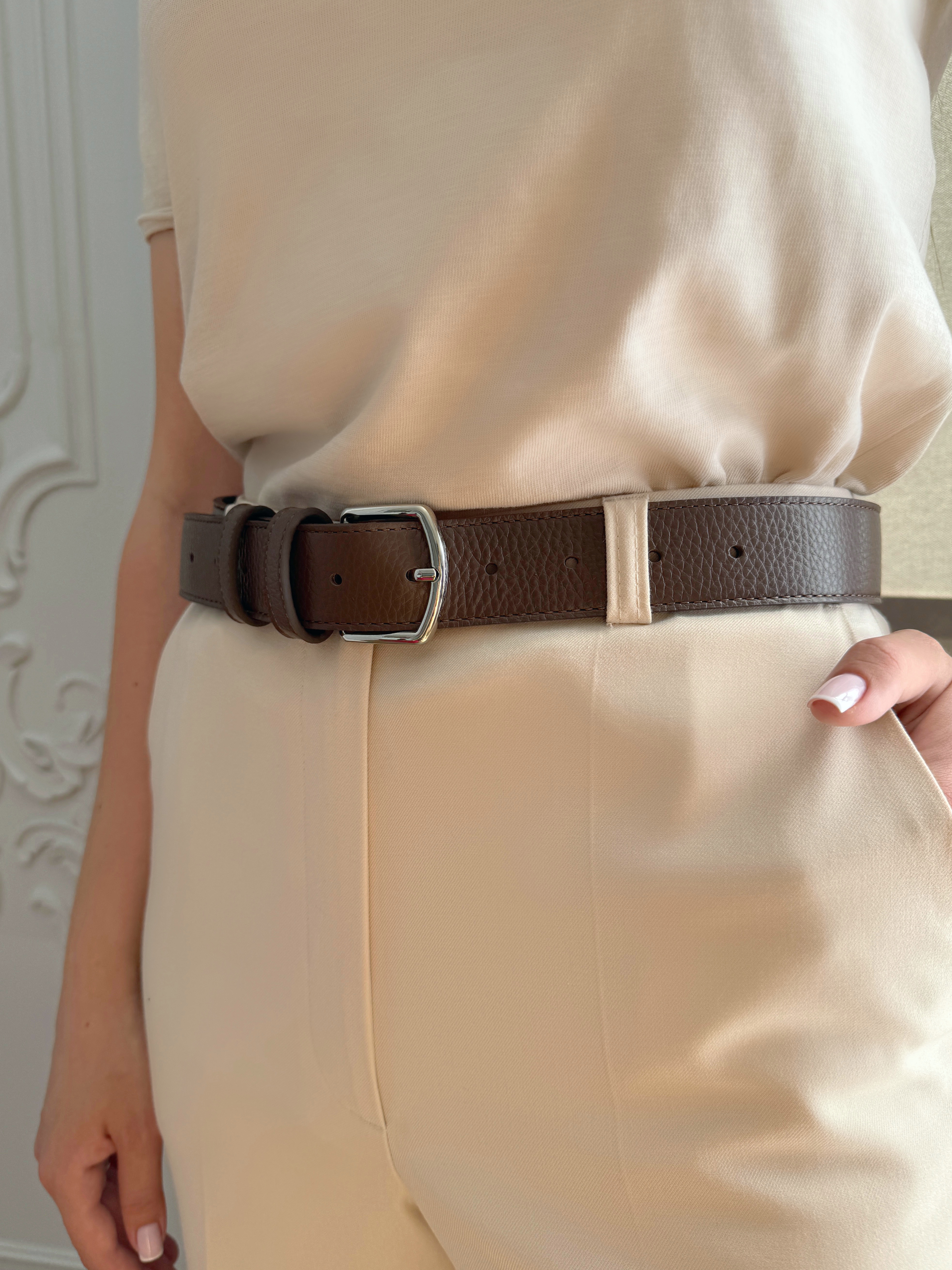 

Ремень женский A.Valentino GLORIA коричневый, 115 см, GLORIA