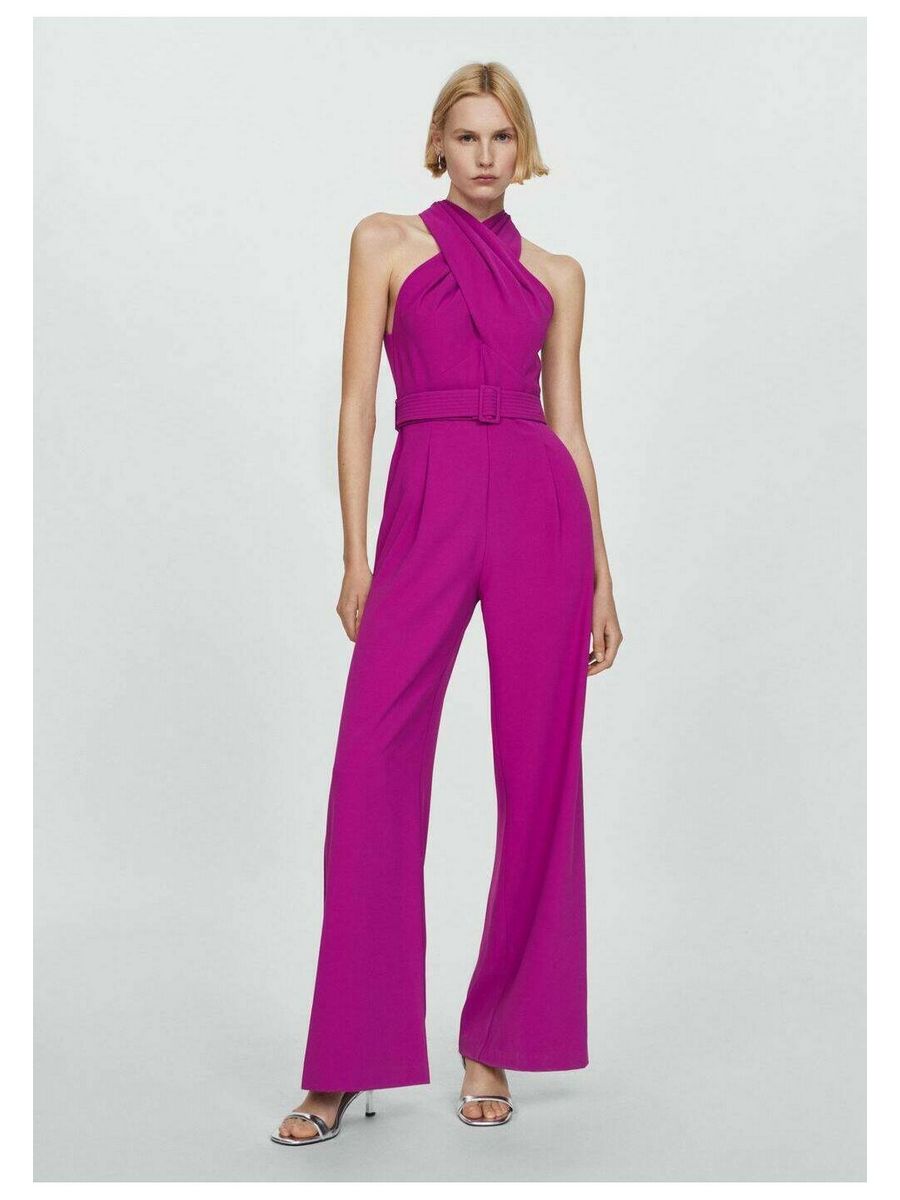

Комбинезон женский Mango M9121T0TK фиолетовый S, M9121T0TK