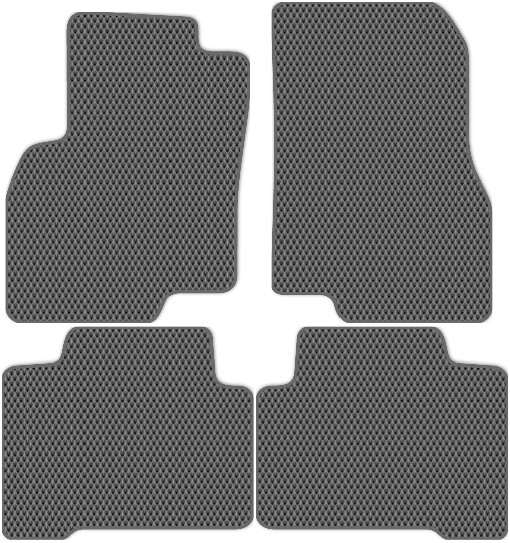 

Коврики ЭВА в салон для Mitsubishi Grandis 1 2004 - 2009, 4 шт. серый, темно-серый кант, 3607-S4N-H