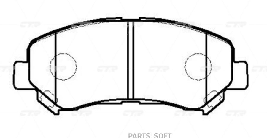 

Тормозные колодки Ctr GK0741P