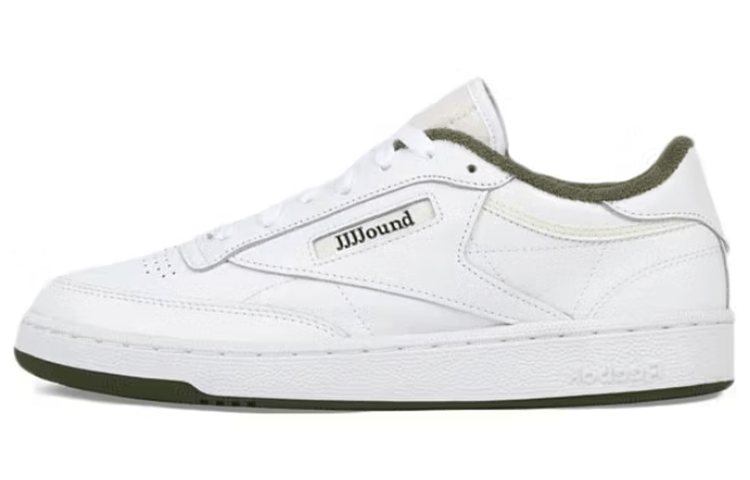 

Кеды унисекс Reebok Club C JJJJound White Olive белые 44.5 EU, Белый, Club C JJJJound White Olive