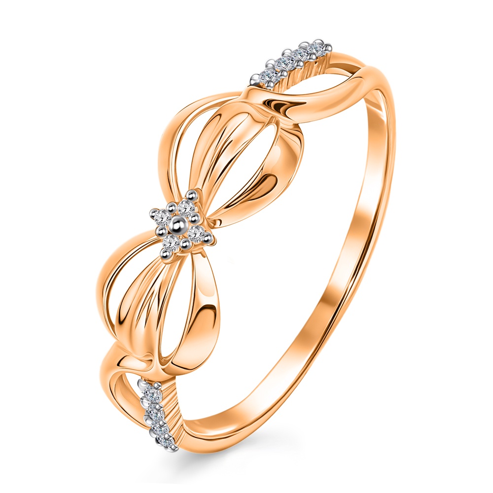 

Кольцо из золота р. , 585Gold 301011957, фианит, 301011957